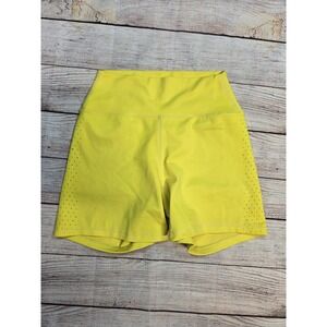 Buffbunny Collection Shorts Women's Size XS  Yellow High Waist Athletic Biker